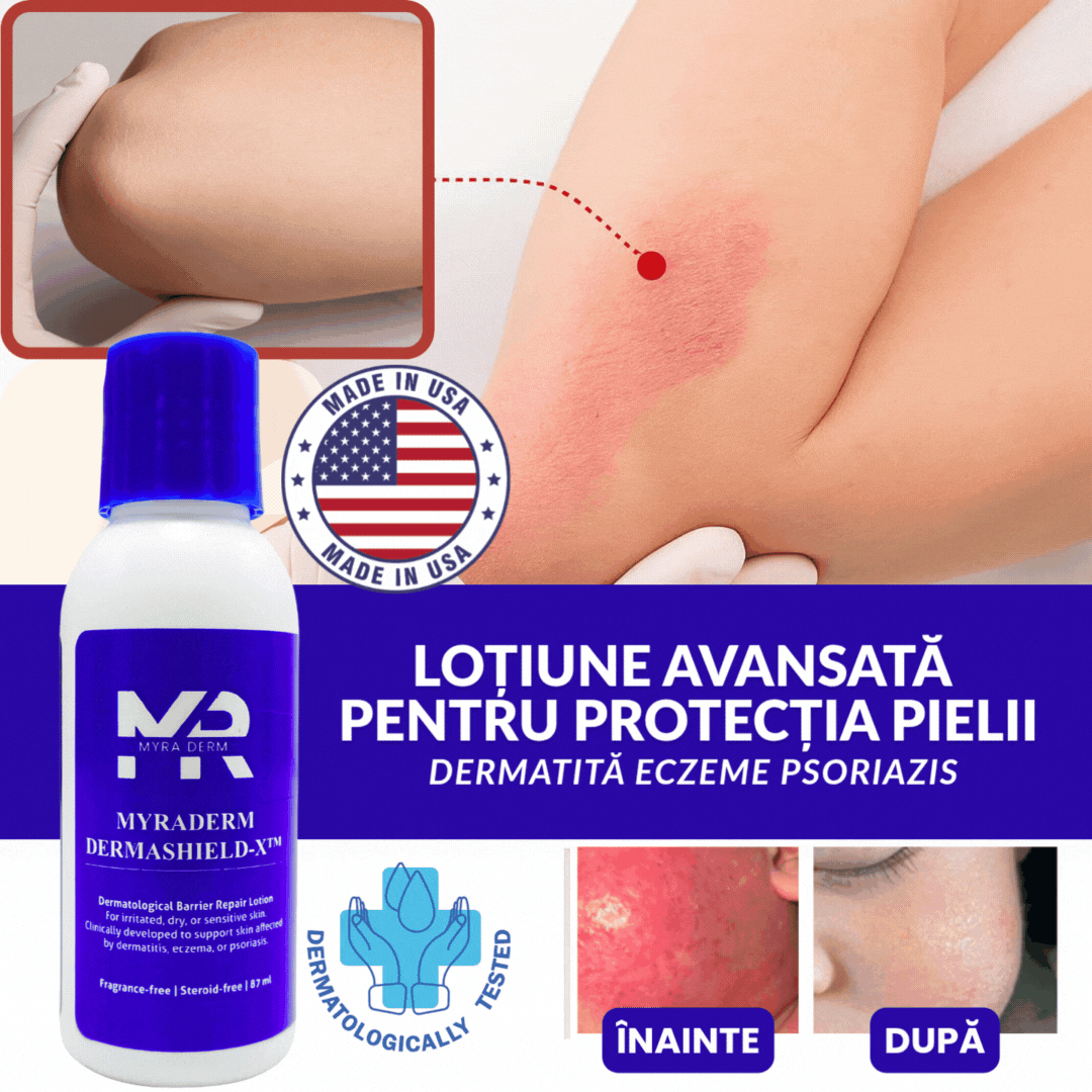 Myraderm DermaShield™️Cremă Dermatologică Intensivă pentru Dermatită,